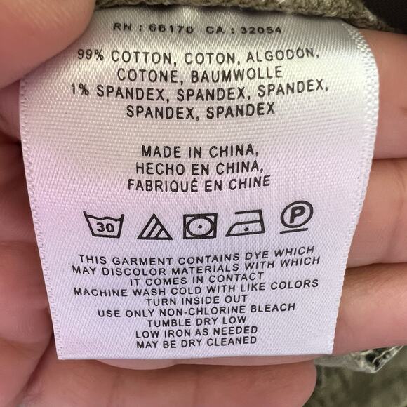 Anthropologie Wide Leg High Rise Pintuck Chino Pants Pockets Olive Size 4 Ae21 - Picture 5 of 6